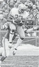  ?? Associated Press file ?? Olympic speedster Bob Hayes had enough receiving skills to be drafted by the Cowboys in the seventh round.