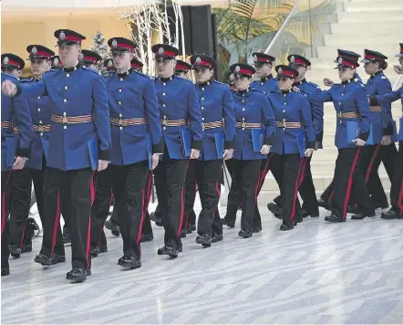  ?? ED KAISER ?? Members of the Edmonton Police Service’s recruit training class No. 139 graduated Friday at City Hall. Said one: “I have a career I can work towards for the next 25 years and also help people along the way.”