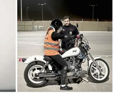  ??  ?? Saudi women and steering their way through busy city streets freely for the first time without taking lessons to ride a motorbike now that the ban on women taking the wheel has been lifted.