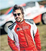  ??  ?? Fernando Alonso races in SA this weekend at the Lichtenbur­g 400 offroad event.