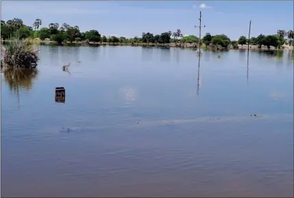  ?? Photo: Victoria Kaapanda ?? Surge… Agricultur­e ministry has dispatched hydrologis­ts to northern flood-affected areas.