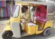  ?? AFP ?? ■ Victim Rasheed drives his rickshaw in Korangi, a slum area in Karachi.