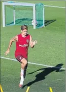  ?? FOTO: EFE ?? Griezmann, en la sesión de ayer tarde