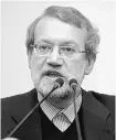  ??  ?? Ali Larijani