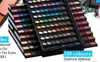  ??  ?? Sephora Makeup Academy Palette, $69.