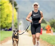  ?? DAVID UNWIN/STUFF ?? Lini Laike Moes, 20, with her training partner Rio.