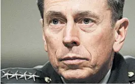  ?? ALEXWONG/GETTY PHOTO ?? Former CIA Director David Petraeus, who resigned Nov. 9, denies he shared security secrets with his biographer, Paula Broadwell, with whom he had an extramarit­al affair.