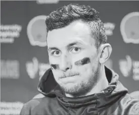  ?? SCOTT EKLUND THE ASSOCIATED PRESS ?? Former NFLer Johnny Manziel says he is taking medication for bipolar disorder.