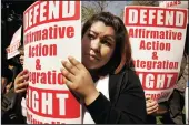  ?? AL SEIB/LOS ANGELES TIMES FILE PHOTOGRAPH ?? Aracely Colin, a 10th grader from Lincoln High School in Los Angeles joined the approximat­ely 50-60 Latino high school student activists that marched at UCLA in 2008 in support of increased minority enrollment at University of California campuses.