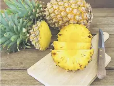 ??  ?? Pineapple has quite a high sugar content. Most goji berries (below, right) are treated with pesticides, while kale is not the only vegetable that has antioxidan­ts.