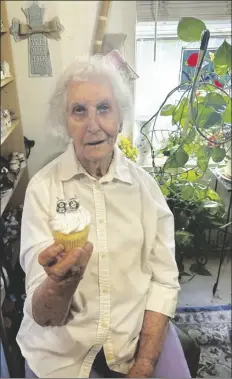  ?? PHOTO COURTESY OF ROBERSON FAMILY/GOFUNDME ?? ROSE ROBERSON, shown here celebratin­g her 89th birthday, has officially retired after running Rose’s Alteration­s for 37 years. Her retirement comes after surviving a brutal attack in her shop in May.