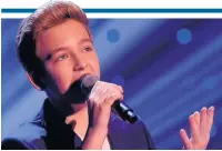  ??  ?? ●●Riccardo Atherton has reached the semi finals of The Voice Kids