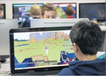  ??  ?? THOUGH COLLEGES have long been a hotbed for video gaming clubs, high schools and middle schools are new ground. “Gamers are leading the cultural vanguard,” Twitch marketing chief Matthew DiPietro said.