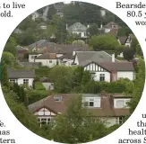  ??  ?? Residents in towns such as Bearsden, above, had far more healthy years than those in Drumchapel