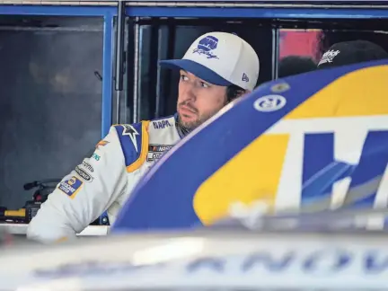  ?? BRYNN ANDERSON/AP ?? NASCAR Cup Series driver Chase Elliott looks on after a race March 21 at Atlanta Motor Speedway in Hampton, Ga. Elliott finished fifth at Richmond last fall in the series’ only visit because of the pandemic.