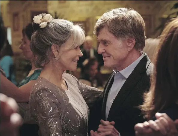  ?? KERRY BROWN/NETFLIX ?? Jane Fonda, left, and Robert Redford are back together for Our Souls at Night — a new movie now screening on Netflix.