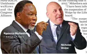  ?? ?? Kgalema Motlanthe / Gallo Images
Nicholas Wolpe