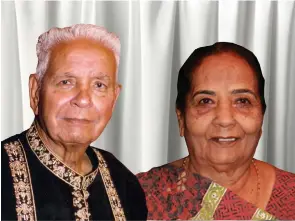  ?? P Meghji Company founders Parshottam Meghji and his wife Jay Ben Meghji ??