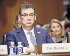  ?? Pablo Martinez Monsivais / Associated Press ?? Albert Bourla, Pfizer CEO, says his company won’t succumb to political pressure over a coronaviru­s vaccine.