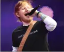  ??  ?? Ed Sheeran charted at number three