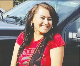  ??  ?? Tiki Brook-lyn Laverdiere, 25, of Edmonton, was last seen alive on May 1, 2019, after a funeral in the North Battleford and Thunderchi­ld First Nation area of Saskatchew­an. Her remains were discovered about 10 weeks later.