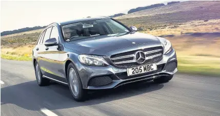  ??  ?? Mercedes-Benz C-Class has crash prevention technology on every model