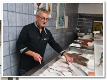  ?? FOTO JAN VAN DER PERRE ?? “Speciaal voor mijn Joodse klanten verkoop ik koosjere vis”, zegt Patrick Veyt van Bij Trientje.