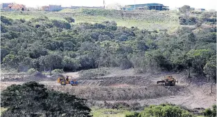  ?? Picture: MICHAEL PINYANA ?? GROUNDWORK: Preparatio­n for The Cycad’s 200-home site is well under way.