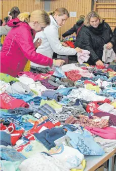  ?? ARCHIVFOTO: PRIVAT ?? In den nächsten Wochen stehen in der Region wieder viele Kleiderbas­are an.