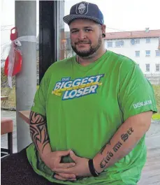  ?? FOTO: DEDELEIT ?? Benjamin Manns ist nach seinem Ausscheide­n aus der Show „The Biggest Loser“motiviert, weiter abzunehmen.