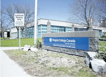  ?? HARLEY DAVIDSON/SPECIAL TO THE REVIEW ?? Niagara College will close and sell its Niagara Falls campus on Dunn Street once current classes are complete.