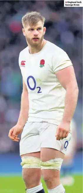  ??  ?? > England lock George Kruis