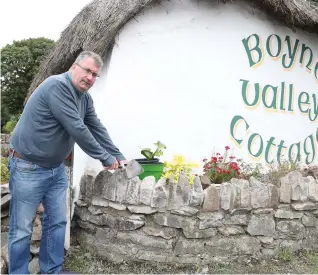  ??  ?? Christophe­r Haughey at Frank’s country cottage in Donore.