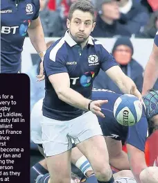  ??  ?? INJURY BLOW Scotland rugby captain Greig Laidlaw. Picture: Getty Images