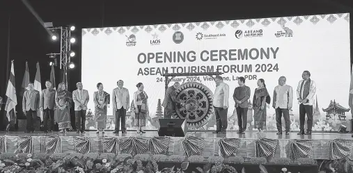  ?? ?? ASEAN ministers and their representa­tives during the opening ceremony