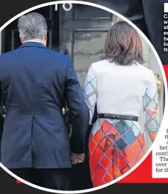  ??  ??    CHOKER: PM Mr Cameron and wife Samantha show their emotions before going back inside Number 10