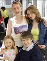  ??  ?? Three generation­s: Anne Doyle with her daughter Lindsey and grandaught­ers, Erin and Sheenagh.