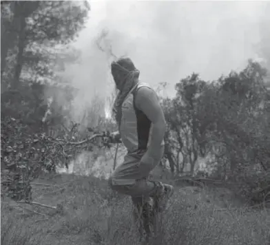  ??  ?? La région étant densément boisée, l’incendie de Khenchela a été phénoménal