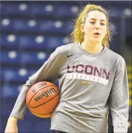  ?? Gregory Vasil / For Hearst Connecticu­t Media ?? Katie Lou Samuelson and UConn open their season on Sunday against Stanford.