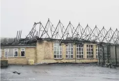  ?? ?? FLASHBACK: The fire destroyed four classrooms in February