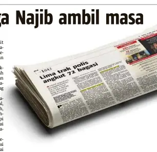  ??  ?? Keratan laporan akhbar BH, 15 Mei lalu.