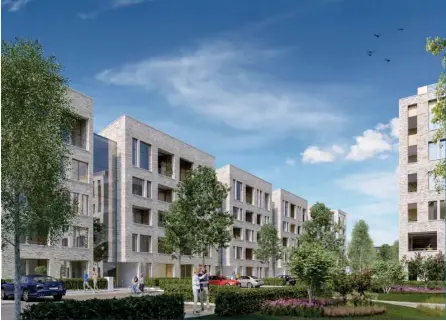  ??  ?? An artist’s impression of the proposed residentia­l quarter at Minerva Way