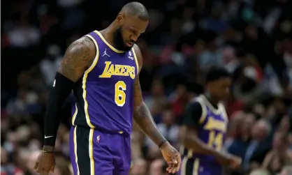  ?? Photograph:Chuck Cook/USA Today Sports ?? LeBron James won the title with the Lakers in 2020 but the team has declined since.