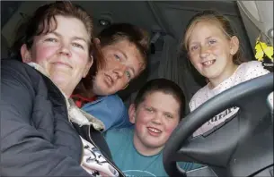  ??  ?? Doreen, Ethan, Dean and Chloe Buckley from Killane.