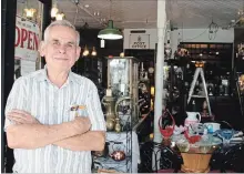  ?? KENNEDY GORDON/EXAMINER ?? Ray Cobbing of Ray Cobbing Antiques in Morganston, seen Saturday, is facing a a tax bill that quadrupled after his most recent assessment.