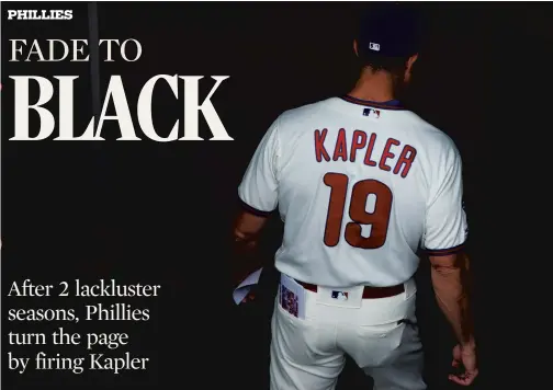  ?? MATT SLOCUM/AP ?? The Phillies look for a brighter future with a new manager as the Gabe Kapler era with the franchise fades into darkness.