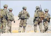  ?? REUTERS FILE ?? US troops in Uruzgan province, Afghanista­n.