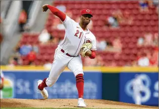  ?? ASSOCIATED PRESS ?? The Reds are giving rookie pitcher Hunter Greene a chance to learn from his mistakes at the bigleague level, a luxury they would not have if they were playoff contenders. Greene through Friday was 1-5 with a 7.62 ERA and led MLB in home runs allowed with 11 in 26 innings.