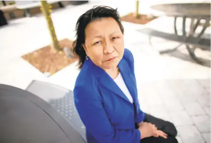  ?? STEPHEN M. KATZ/STAFF ?? Like other people of Asian descent in the area, Petula Moy, founder and president of the nonprofit Asian American Alliance, is frustrated and unsettled with the treatment of Asian Americans through the coronaviru­s pandemic.