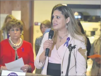  ?? MEDIANEWS GROUP FILE PHOTO ?? Julia Avalos is executive director of the Domestic Abuse Project of Delaware County. “We need to be empowered advocates. To end domestic violence we need to collective­ly take a stand,” she said.